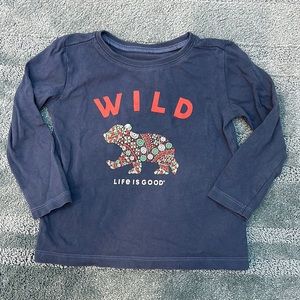 ⛵️4/$25 Life is Good Wild Bear Tee| 2T